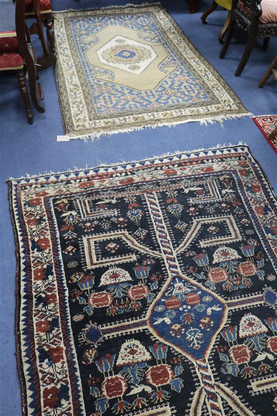 Two Turkish rugs, 185cm x 120cm & 180cm x 115cm